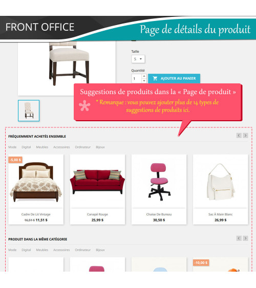 Cross Selling Pro - Upsell - Panier et pages La vente croisée (vent...