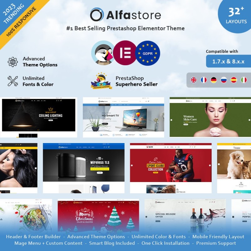 AlfaStore Elementor - Multipurpose Super Store