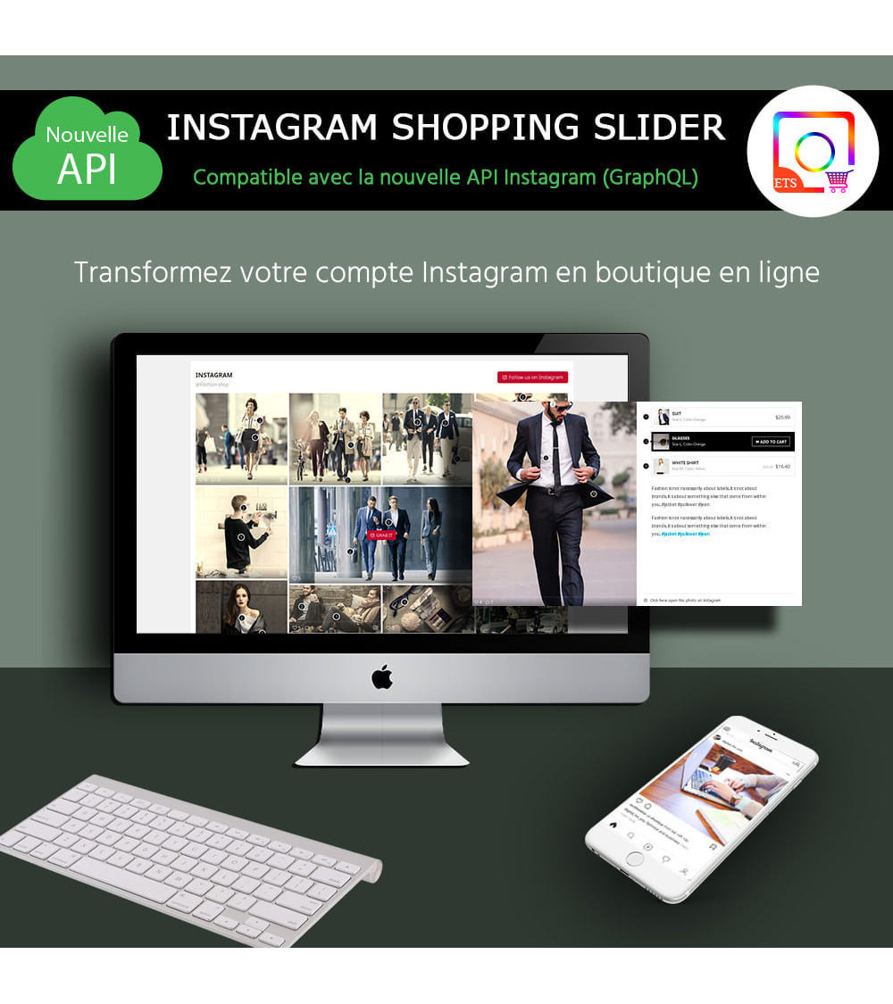 Instagram Shopping Slider: feed, shoppable, new API