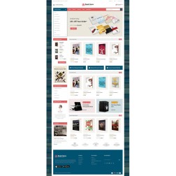 Online Book and Stationary Store Le thème Prestashop Online Book St...