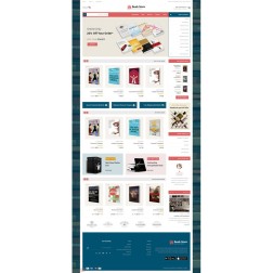 Online Book and Stationary Store Le thème Prestashop Online Book St...