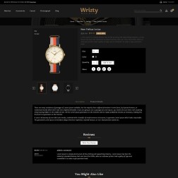 Wrizty Watch Store Wrizty watch store template conçu avec une atten...