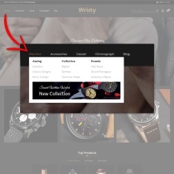 Wrizty Watch Store Wrizty watch store template conçu avec une atten...