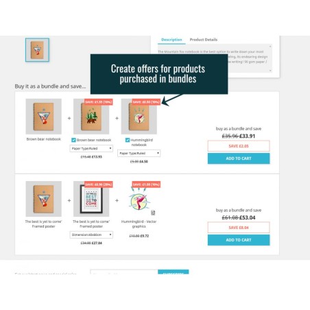 Product Bundles Pro Effectuez des ventes croisées directement sur l...
