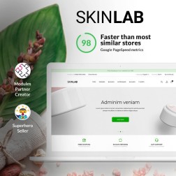 SkinLab Cosmetics SkinLab est un thème qui convient parfaitement au...