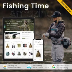 Fishing Time - Rods, Reels, Bait, and Gear Shop Le thème Prestashop...