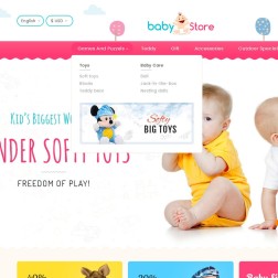 Baby Toy Store Baby Toys Store - Le thème réactif est conçu pour le...