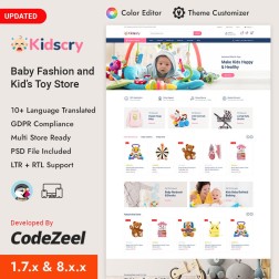 Kidscry - Baby Fashion and Toy Store Le thème PrestaShop "Kidscry -...