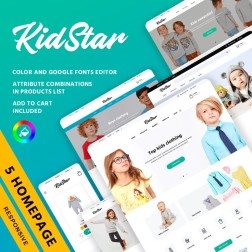 KidStar Thème réactif qui conviendra parfaitement aux magasins vend...