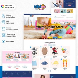 Minime Kids Store ♛ Minime Kids - Store est un thème réactif qui s'...