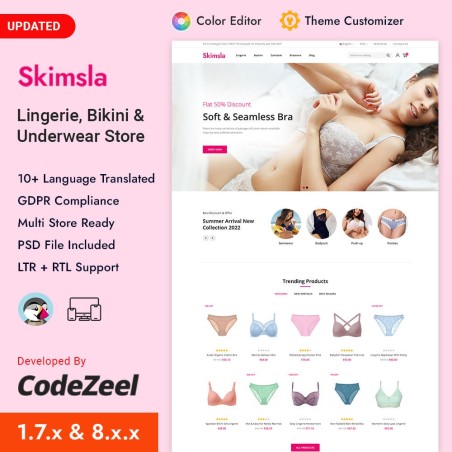 Skimsla - Lingerie, Bikini & Underwear Store Skimsla Prestashop Res...