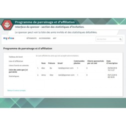 Programme de parrainage et d'affiliation Permet de recevoir des bon...