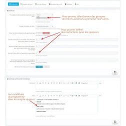 Programme de parrainage et d'affiliation Permet de recevoir des bon...