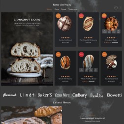 Ollie - Bread, Homemade Bakery, Buns & Bagels Shop Modèle Prestasho...