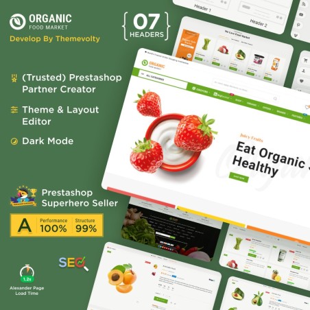 Organic Mega–Food and Fresh–Grocery Super Store