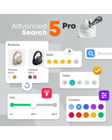 Advanced Search 5 PRO : Filtres et facettes SEO Boostez votre SEO g...