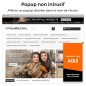 Popup (à l'entrée, sortie - exit popup, ajout de produit) et Newsletter