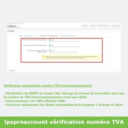 Inscription B2B - SIRET / TVA & Groupe automatique Formulaire d'ins...