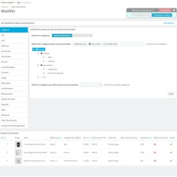 Produits d'édition en masse Module d'édition en masse de produits e...