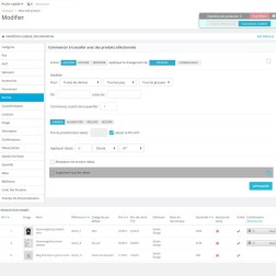 Produits d'édition en masse Module d'édition en masse de produits e...