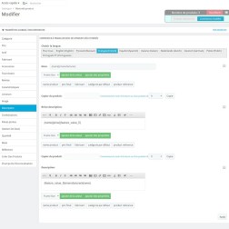 Produits d'édition en masse Module d'édition en masse de produits e...