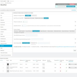 Produits d'édition en masse Module d'édition en masse de produits e...