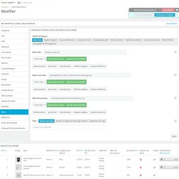 Produits d'édition en masse Module d'édition en masse de produits e...