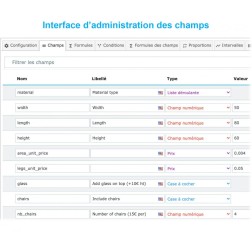 Champs de produit sur mesure Configurer des champs personnalisés dy...