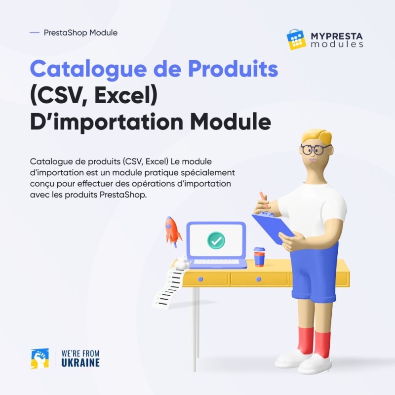 Catalogue de Produits (CSV, Excel) d’importation