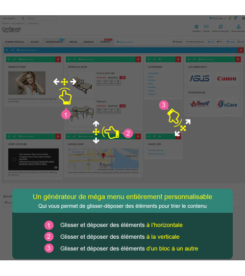 Mega Menu PRO - Navigation et menu supérieur avancé Le module de me...