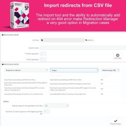 Redirections Manager - Manage 301 / 302 and 404 urls Évitez toute a...
