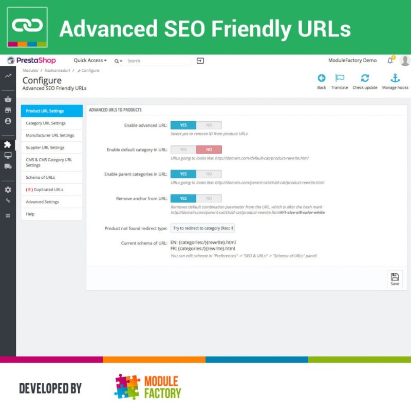 Advanced SEO Friendly URLs - Remove ID & Pretty URL