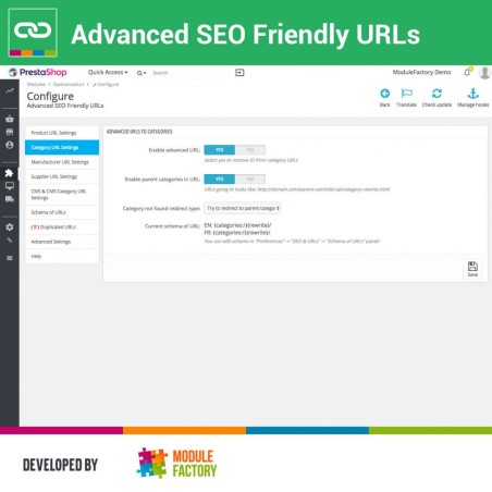 Advanced SEO Friendly URLs - Remove ID & Pretty URL