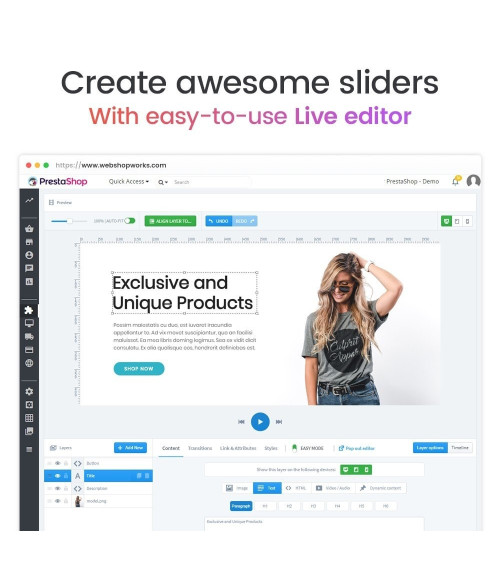 Creative Slider - Responsive Slideshow CreativeSlider est un slider...