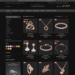 Golden Dream - Jewelry & Fashion Accessories Store Ce template Pres...