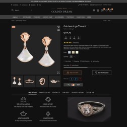 Golden Dream - Jewelry & Fashion Accessories Store Ce template Pres...