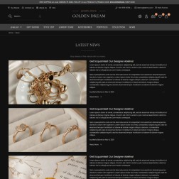 Golden Dream - Jewelry & Fashion Accessories Store Ce template Pres...